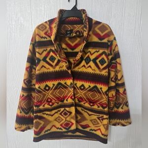 Pasta 80's Aztec Style Fleece Size Large